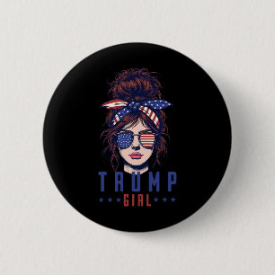 Chapa Redonda De 5 Cm Mujeres Sí, soy Chica de Trump, superen a Trump 20