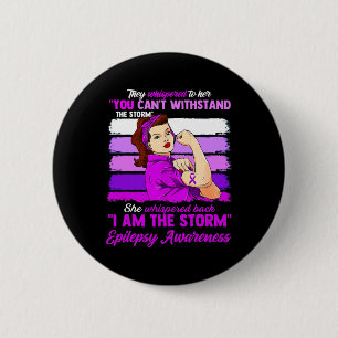 Chapa Redonda De 5 Cm Mujeres Soy La Tormenta Conciencia de la Epilepsia