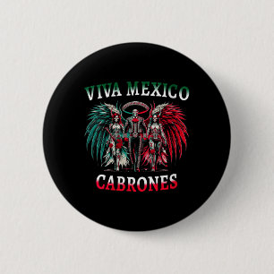 Chapa Redonda De 5 Cm Mujeres Viva México Día De Los Muertos - Día De Lo