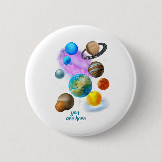 Chapa Redonda De 5 Cm multi you are here planets Edit