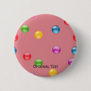 Chapa Redonda De 5 Cm Multicolor Shiny Polkadot Confetti DIY Background