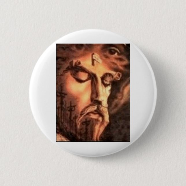 CHAPA REDONDA DE 5 CM MÚLTIPLES ROSTROS DE JESÚS (Anverso)