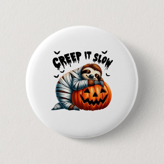 Chapa Redonda De 5 Cm Mummy, Jack O Lantern Hall (Anverso)