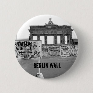 Chapa Redonda De 5 Cm Muro de Berlín
