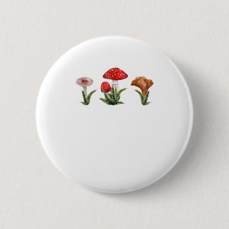Chapa Redonda De 5 Cm Mushroom Cottagecore Estética Goblinco