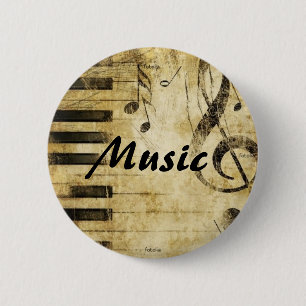 Chapa Redonda De 5 Cm Música