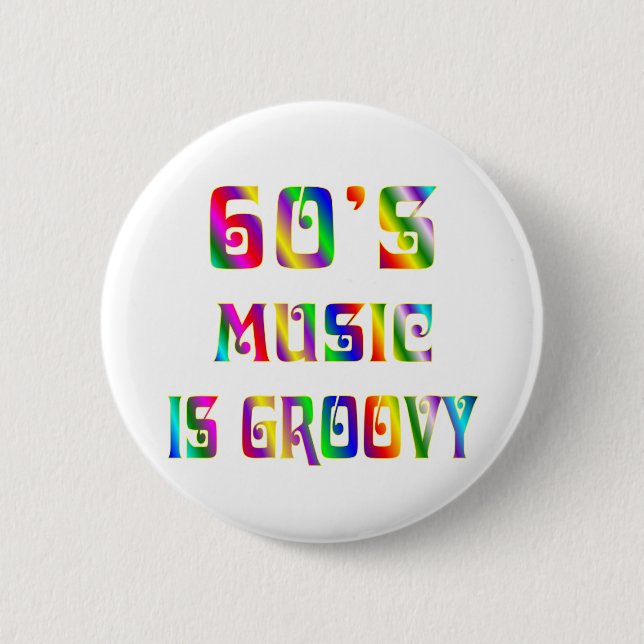 Chapa Redonda De 5 Cm música 60s (Anverso)