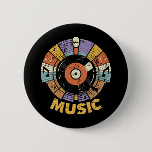 Chapa Redonda De 5 Cm música clásica retro