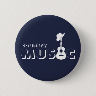Chapa Redonda De 5 Cm Música country