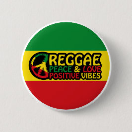 Chapa Redonda De 5 Cm Música de reggae con citas positivas