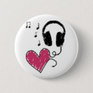Chapa Redonda De 5 Cm Música del amor
