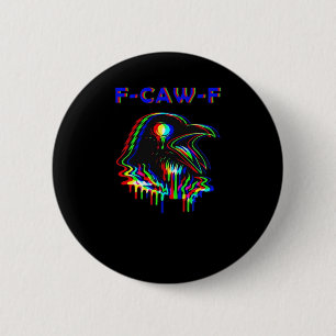Chapa Redonda De 5 Cm Música esencial para la fiesta de Halloween F-Caw-