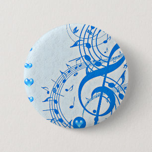 Chapa Redonda De 5 Cm Música que amo