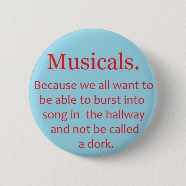 Chapa Redonda De 5 Cm Musicals (Anverso)