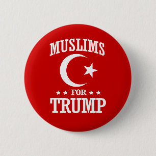 CHAPA REDONDA DE 5 CM MUSULMANES PARA TRUMP