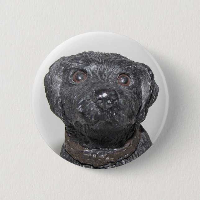 Chapa Redonda De 5 Cm Muy Guay Black Lab (Anverso)