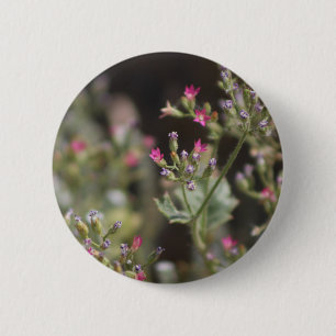 Chapa Redonda De 5 Cm Muy Pequeñas Flores Silvestres Rosadas Reserva de