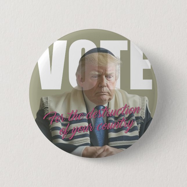 Chapa Redonda De 5 Cm MV Metaverso VOTE Trump (Anverso)