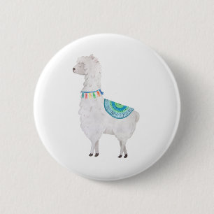 Chapa Redonda De 5 Cm My Adorable Llama