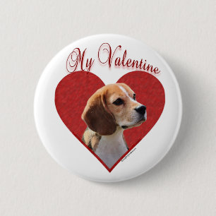 Chapa Redonda De 5 Cm My Beagle Valentine