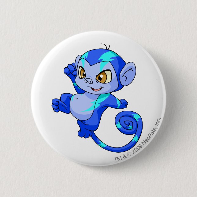 Chapa Redonda De 5 Cm Mynci eléctrico (Anverso)