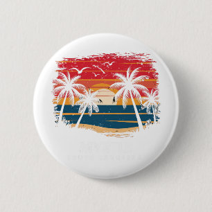 Chapa Redonda De 5 Cm Myrtle Beach Carolina del Sur surfista Palma 