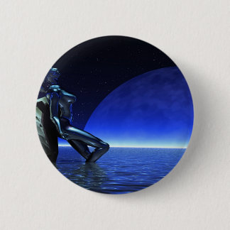 Chapa Redonda De 5 Cm Mystic woman before blue moon