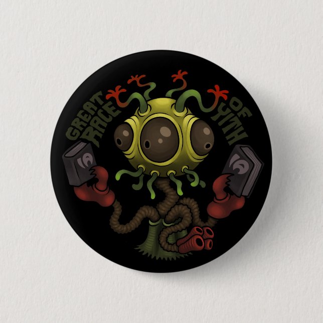Chapa Redonda De 5 Cm MYTHOS - Yithian (Anverso)