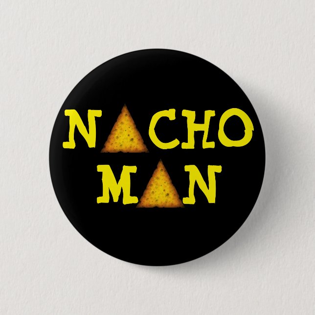 CHAPA REDONDA DE 5 CM NACHO MAN (Anverso)