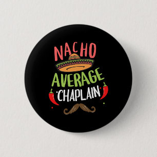 Chapa Redonda De 5 Cm Nacho Promedio de Capellana Sombrero Barba Cinco D