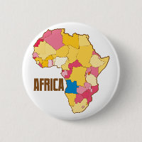 nación del mapa de colores de ÁFRICA