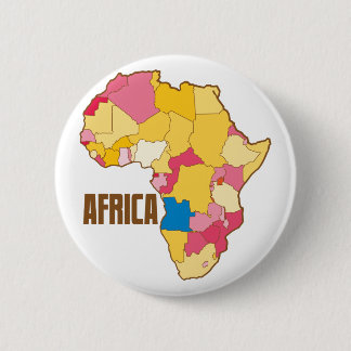 Chapa Redonda De 5 Cm nación del mapa de colores de ÁFRICA