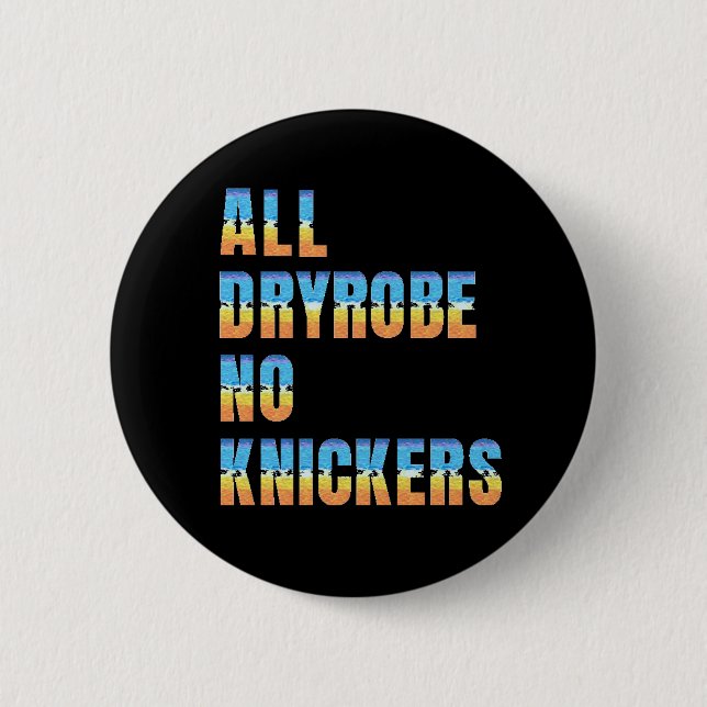 Chapa Redonda De 5 Cm Nadar salvaje sin barquillos nadador marino (Anverso)