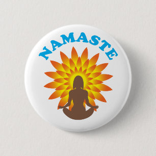 Chapa Redonda De 5 Cm Namaste