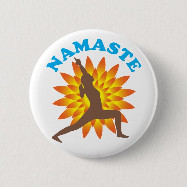 Chapa Redonda De 5 Cm Namaste (Anverso)