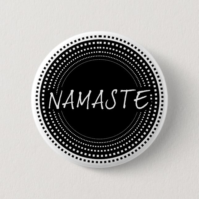 Chapa Redonda De 5 Cm Namaste (Anverso)