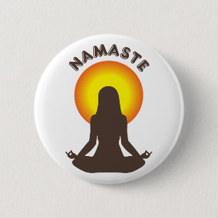 Chapa Redonda De 5 Cm Namaste