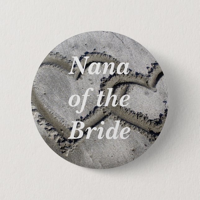 Chapa Redonda De 5 Cm Nana de la novia (Anverso)