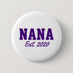 Chapa Redonda De 5 Cm "Nana - est. fecha" novedad