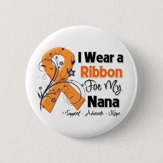Chapa Redonda De 5 Cm Nana - Leukemia Ribbon