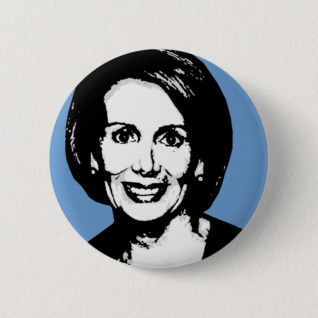 Chapa Redonda De 5 Cm Nancy Pelosi Gear (Anverso)