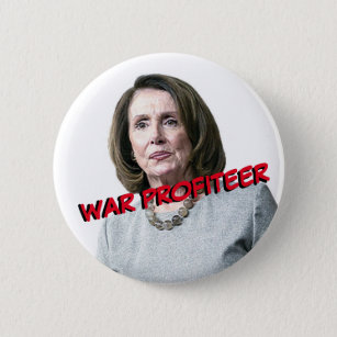 Chapa Redonda De 5 Cm Nancy Pelosi: Rentador de guerra