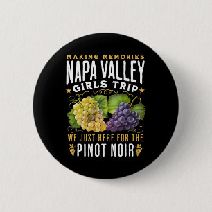Chapa Redonda De 5 Cm Napa Valley Chicas Viaje Tour de Viñedos del País 