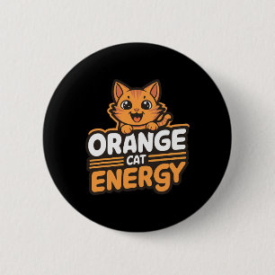 Chapa Redonda De 5 Cm Naranja Cat Energy