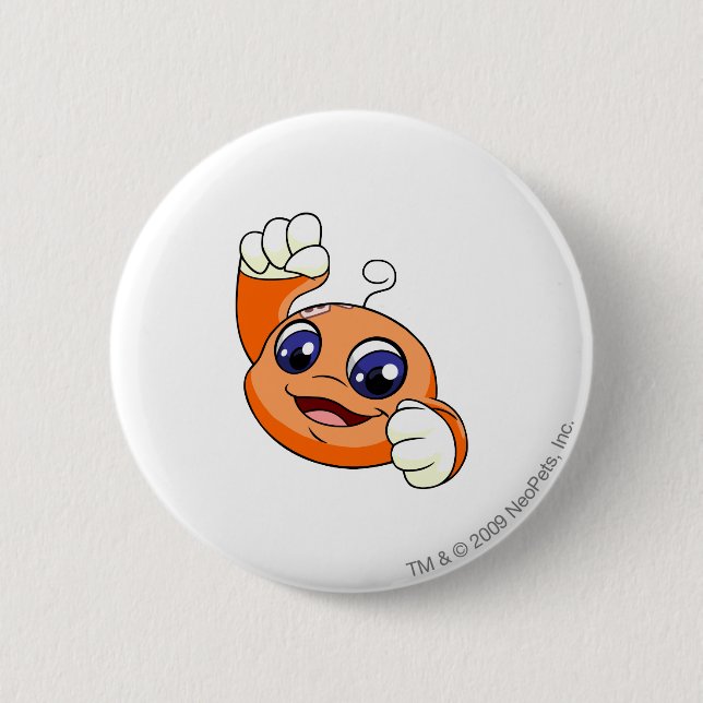 Chapa Redonda De 5 Cm Naranja de Kiko (Anverso)