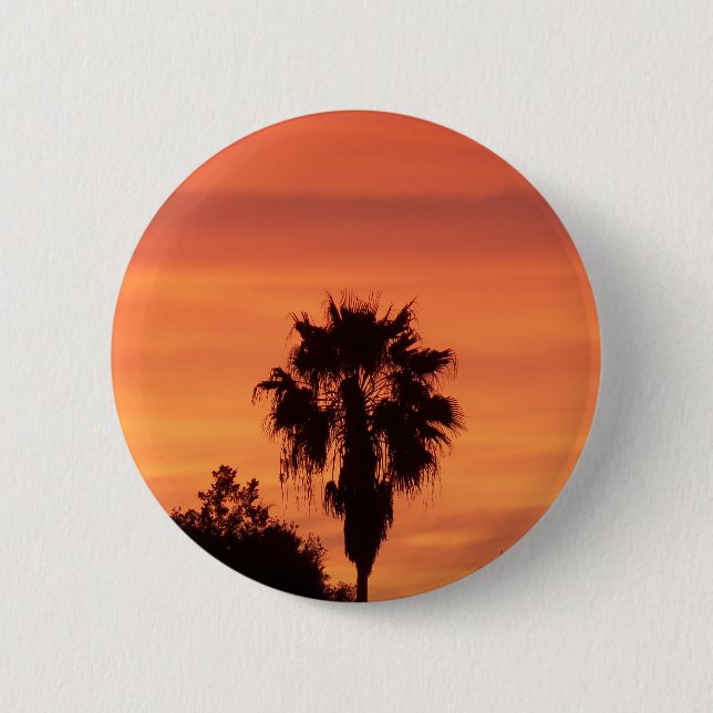 Chapa Redonda De 5 Cm Naranja Winter FL atardecer (Anverso)