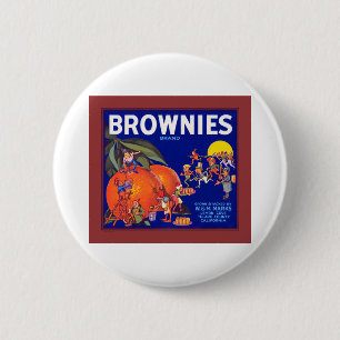 Chapa Redonda De 5 Cm Naranjas de Brownies Brand California