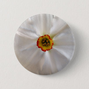 Chapa Redonda De 5 Cm narciso blanco perla
