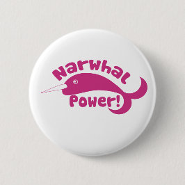 Chapa Redonda De 5 Cm Narwhal Power