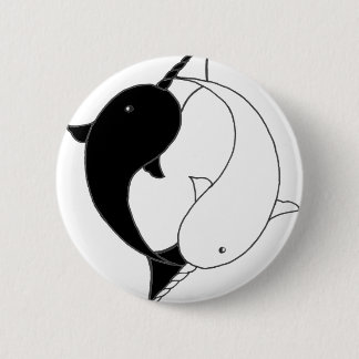 Chapa Redonda De 5 Cm Narwhals impresionante